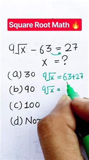 Square Root Math 🔥
