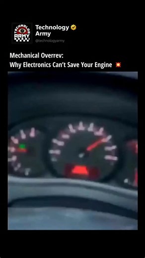 TechnologyARMY on Instagram: "The Physics of Destruction: Anatomy of a "Money Shift" 💥 Downshifting from fifth gear directly into second—known in the automotive world as a "Money Shift"—is a catastrophic mechanical failure. Here is the science behind why it destroys an engine: Mechanical Overrev: Unlike accelerating, where the Electronic Control Unit (ECU) can cut fuel or spark at the redline, a money shift creates a mechanical overrev. Because the wheels are physically connected to the cranksh