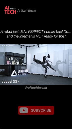 WORLD’S FIRST Heavy-Duty Humanoid Robot Backflip — PHYBOT M1 BREAKS Physics!