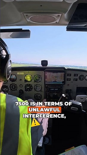 4 Squawk Codes Every Pilot Should Know #aviation #studentpilot #pilottraining #transponder