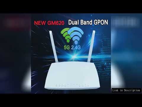 GM620 Gpon Ont ONU FTTH Dual Band 1GE 3FE 2.4G/5G wifi English version modem 100% Original New netwo