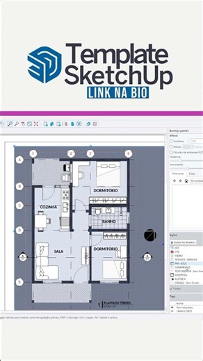 ESTILOS DE PLANTA SKETCHUP #sketchupdicas #sketchupbrasil #sketchup