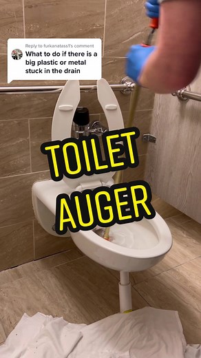Replying to @furkanatass1 The #toilet auger is the way to go if something that was NOT supposed to be flushed was! #diy #tiktoktaughtme #fypシ #foryou