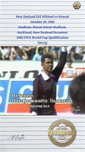 New Zealand (All Whites) vs Kuwait October 10, 1981 Stadium: Mount Smart Stadium, Auckland, New Zealand Occasion: 1982 FIFA World Cup Qualification (WCQ) #Kuwait #NewZealand #AllWhites #WorldCup1982 #WCQ1981