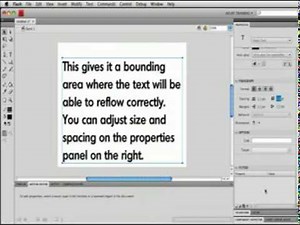 07. Working with Text in Flash CS4.mpg