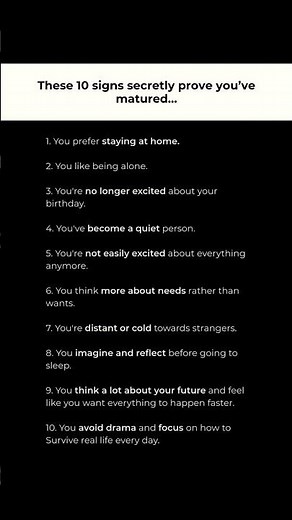 💡 “10 Subtle Signs That Show You’re Truly Maturing”#psychology