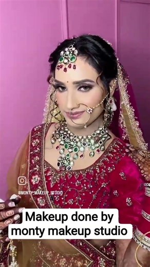 wonderful makeup done by monty #wedding #makeup #beautifulbride #viral #viralshorts