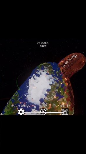 How Earth and the moon formed (game is Space crash simulator)
