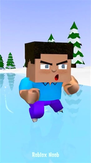 Prank on Ice 😂 Noob VS Steve Funny Roblox 🤣 #shorts #hytale #roblox #minecraft #animation #meme