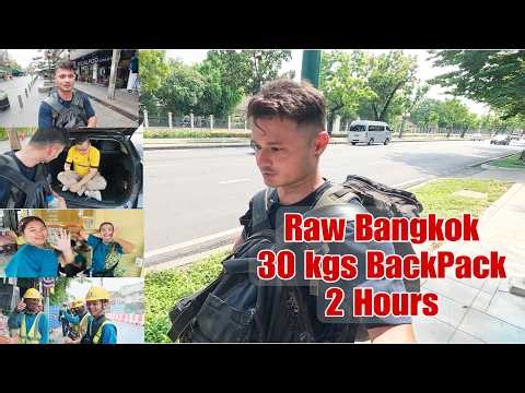 I Walked Across Real Bangkok With 30KG & My Life on My Back | Real Unfiltered Raw