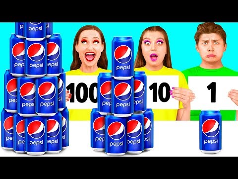 100 Layers of Food Challenge | Kitchen Hacks and Tricks by DoDo Challenge