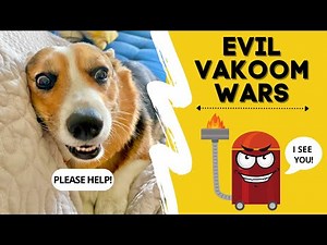 Talking Corgis Go To WAR With EVIL DRAGON VACUUM! #dogs