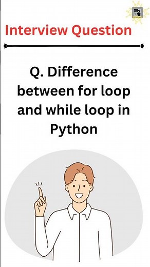 Difference between for loop and while loop.#interviewquestions#pythonbeginners