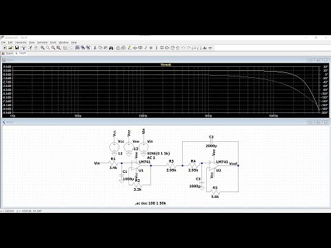 LTspice tutorial 17: Third order low pass filter design and simulation using LTspice tool