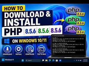 how to download and install php 8 5 6 on windows 10 11