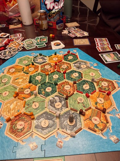 Playing Catan: Weekend Cabin Girls Trip Adventures