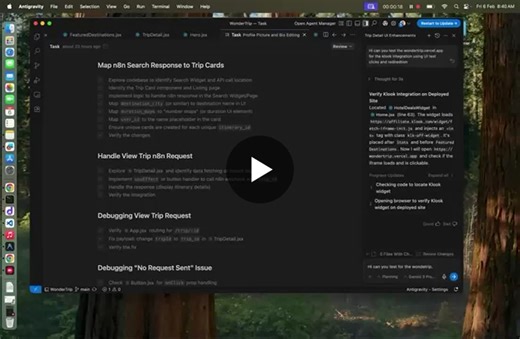 How cool is google's anti-gravity really? 🚀Lately, I’ve been working on a project called Wondertrip — and honestly, it feels like things are bending the laws of gravity a bit.The entire app is… | Nihardip Sharma