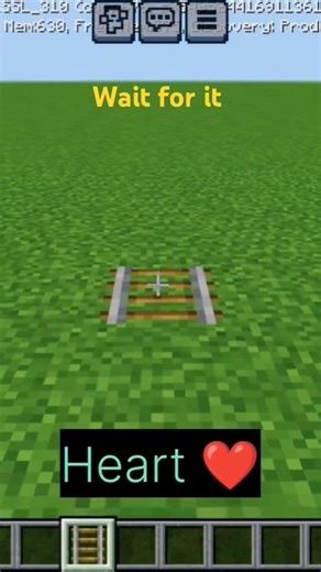 Rail Heart Build ❤️🚂 | Satisfying Minecraft Creation 🤯