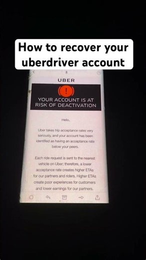 How to recover your uberdriver account #uberdriver #uberdrive #gig