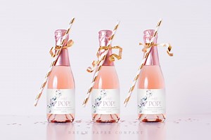 Butterfly Mini Champagne Labels Template, Ready to Pop Label, Butterfly Champagne Label, Baby Champagne Bottle, Baby Shower Favors, BBS1 - Etsy Canada