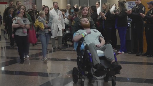 Southern Indiana deputy heads home after spending months in recovery