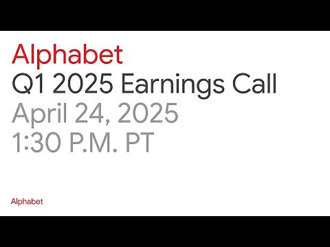Alphabet 2025 Q1 Earnings Call