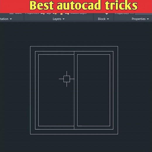 How to make 2d window in autocad #shorts #ytshorts #autocad #learnautocad