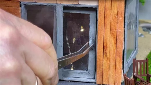 i built a mini MacDonald from bricks #minihouse #miniature #house #built