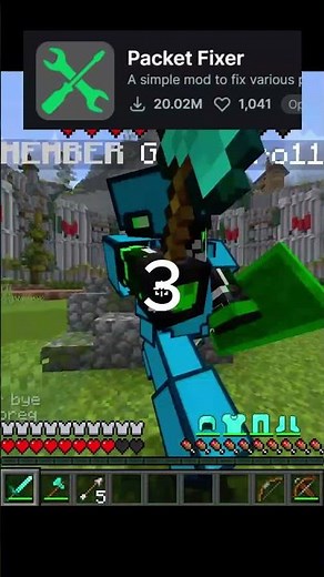 PvP Mods That Reduce Lag 💀 #shorts #minecraft