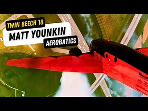 Matt Younkin Beech 18 Cockpit Video - Aerobatics Air Show