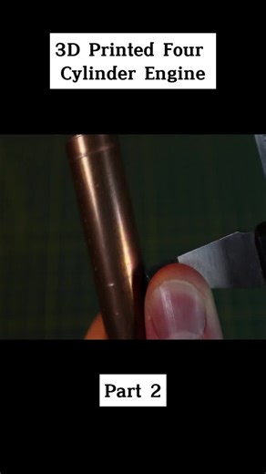 3D Printed Four Cylinder Engine