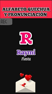 71K views · 1.3K reactions | ALFABETO QUECHUA Y PRONUNCIACIÓN ✍ | Quechua | Facebook