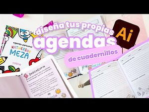 DISEÑA tu PROPIA AGENDA de CUADERNILLOS ✨️💌 Parte 1 | Tutorial de illustrator | catina