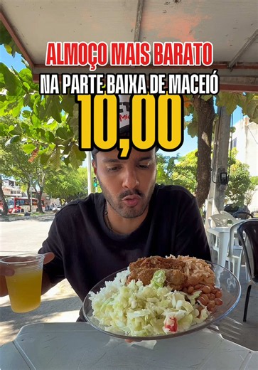 Almoço barato em Maceió: almoço por R$10 na Jatiuca
