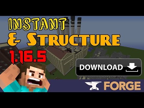 How to Install Instant Structures INSTANT BUILDINGS MOD 1.16.5 Minecraft Java Edition