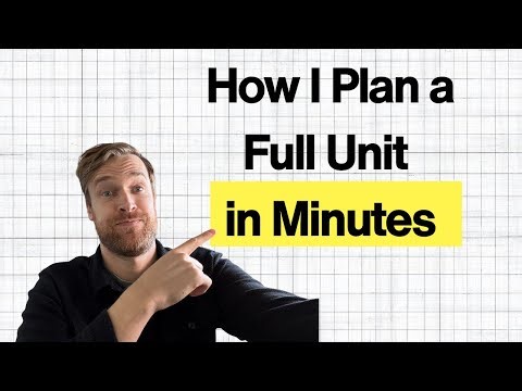 How I Plan a Full Unit in Minutes (Macro → Frame → Micro)