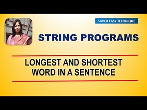 Java Program to find longest and shortest word/WordCount #E-SHIKSHA #ShardaKarmakar #icse2023
