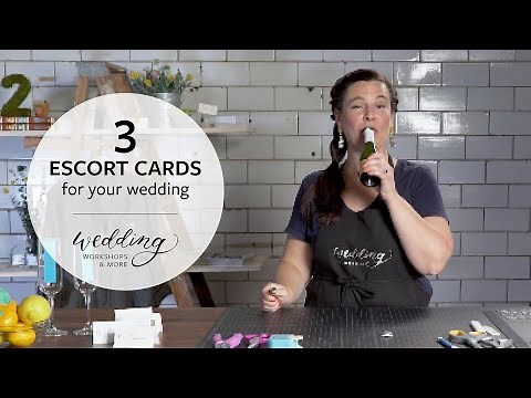 DIY Wedding: 3 Simple Escort Cards