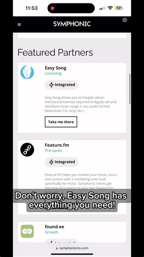 We've curated some of the best services that you might need to support your career, like marketing services, sync licensing, music video distribution, and more.⁠ ⁠ These services can help you take your music career to new heights, giving you new options to market and helping new audiences discover you and your music. https://bit.ly/4aJiyw2 | Symphonic Distribution
