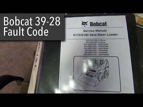 Bobcat skid loader left joystick internal fault. 39-28