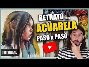 Tutorial RETRATO con ACUARELA 🎨 PASO a PASO | Nacho Puerto