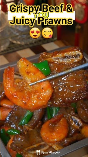 Crispy Black Pepper Beef & Prawns Recipe | Easy Family Dinner