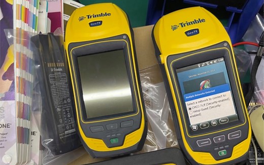 测试拆解Trimble天宝 Geo 7X全天候IP65厘米级定位精度坚固手持RTK GNSS接收机地理数据采集器带激光测距模块 北斗格洛纳斯伽利略GPS全制式