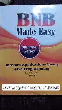 Java programming full syllabus || #java #jast #programming
