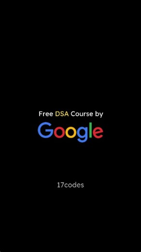 Coding | Development | AI/ML on Instagram: "Data Structures and Algorithms - Google Tech Dev Guide Comment 'Google' below, and we’ll send you the link in your DMs. Let’s build the skills you need to succeed! 💪🔥 Do share it with your Friends 😄 Follow @17.codes for more content and stay connected . . (Computer science, Data structures and Algorithms, Java, Python, C++, DSA, 100Days of DSA, Leetcode, Interview, Google, MAANG, Amazon, Microsoft, Netflix, Meta, Apple, Intervie