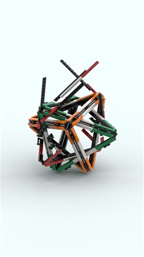 LEGO | Five Intersecting Tetrahedra (Build No.1513)