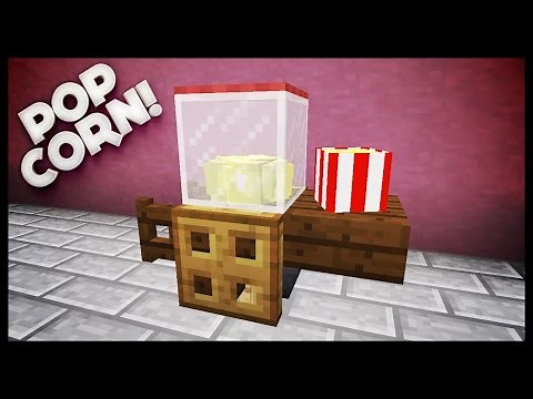 Minecraft - How To Make A Popcorn Machine