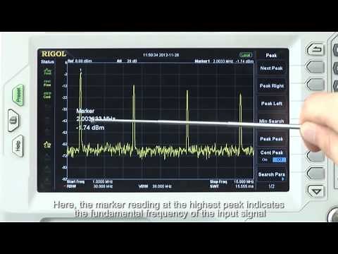 Basic Signal Testing with a DSA800 Series Spectrum Analyzer