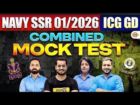 NAVY SSR 01/2026 (ICG GD) | COMBINED MOCK TEST || EXAMPUR DEFENCE WARRIORS