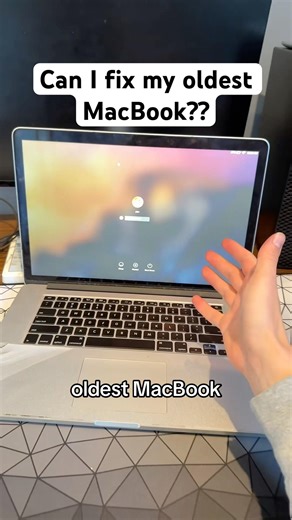 Attempting to fix my oldest MacBook… #macbook #apple #techtok